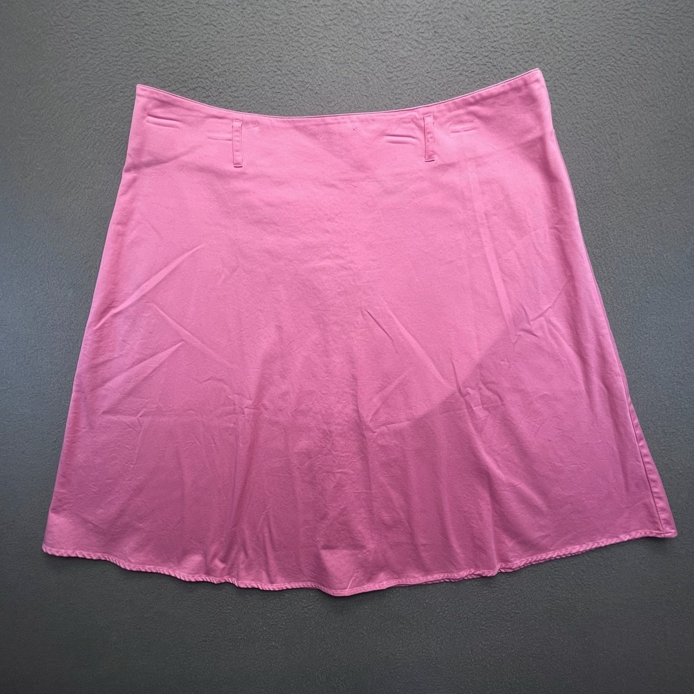 Fieldgear Women‎ Skirt Cotton Blend Pink 16 Preppy Barbiecore A-Line Zip Back